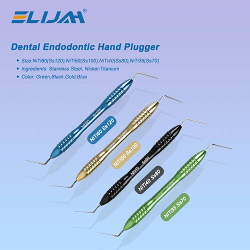 Tapón de mano para endodoncia Dental, relleno de gutapercha Dental, relleno de conducto radicular Oral, instrumento de presión Vertical Endo