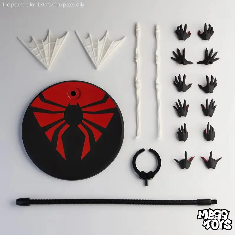 Zhang Parker Ultimate Spider-Man Action Figure Black And Red Articulated Collectible Toy For Fans Boxed Neighbor Theme