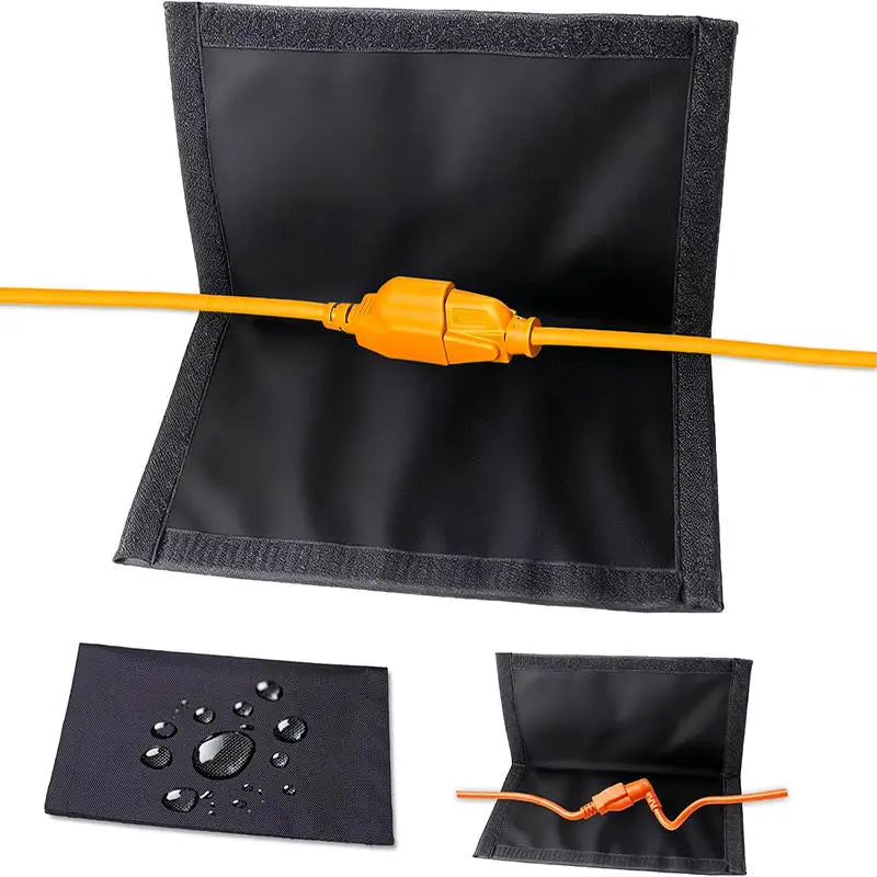 Waterproof Extension Cord Cover Resistant Weatherproof Plug Cover Weatherproof Cord Protector Child and Pet Protected Heavy-Duty