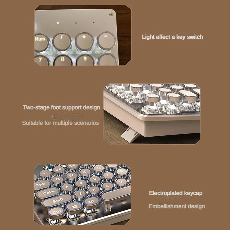 Imagem -04 - Teclado Mecânico sem Fio e Mouse 3-mode Rgb Ergonômico Bateria de Longa Duração pc E-sports Jogos Vitória Eweadn-tk950