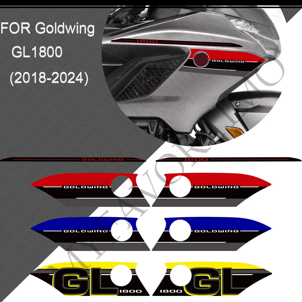 

2018-2024 For Honda Goldwing Gold wing GL1800 F6B Tour Wheel Protector Tank Pad Side Grips Gas Fuel Kit Knee Stickers Decals