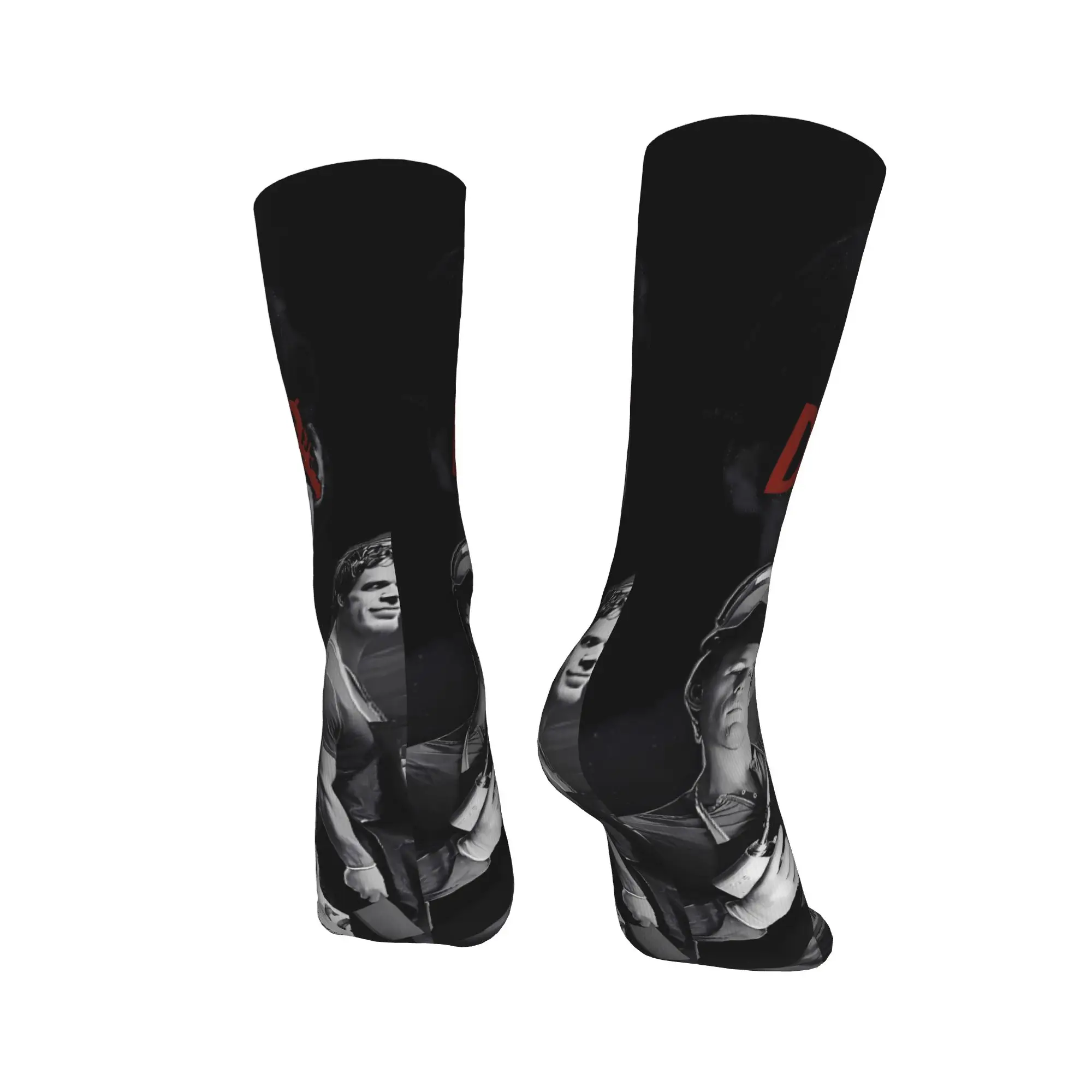 ديكستر مورغان تلفزيون الرعب الجوارب الخريف جوارب Harajuku زوجين تنفس الجوارب الرسم الجري الرياضة المضادة للانزلاق الجوارب