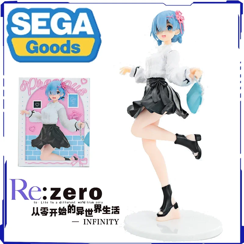 24CM Re:Life in A Different World Rem Figure Action Model Decoration Cartoon Doll Ornament Collection Toys Gifts Present Anime