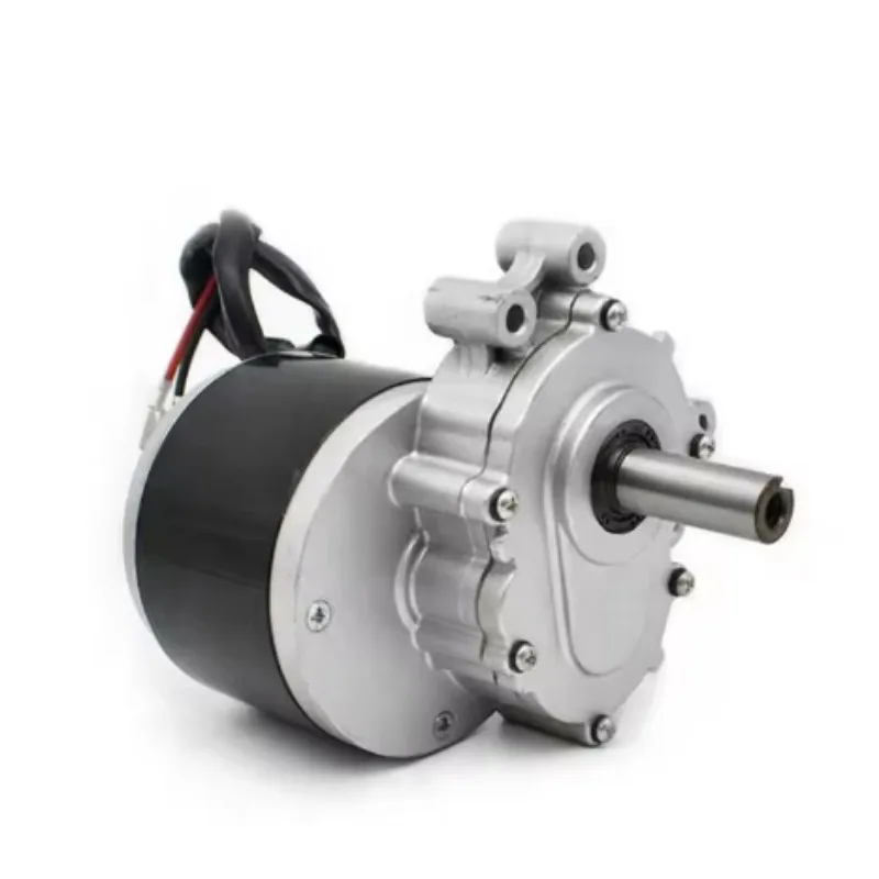 dcブラシ付き低速二次ギア電動車両モーター24v250w車椅子モーター120-75-rpm