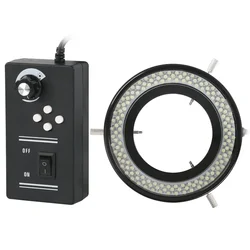 Industrial Four-Zone Four-Wheel Drive Independent Brightness Adjustable 144 64 LED Ring Light Lamp For Stereo Microscope Camera
