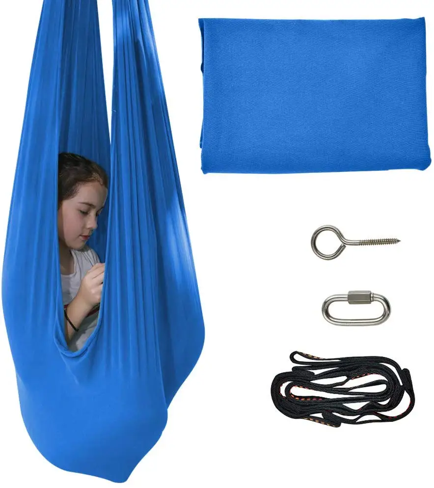 Quility Indoor Therapy Swing for Kids with Special Needs Lycra Snuggle Swing  Cuddle Hammock for Children