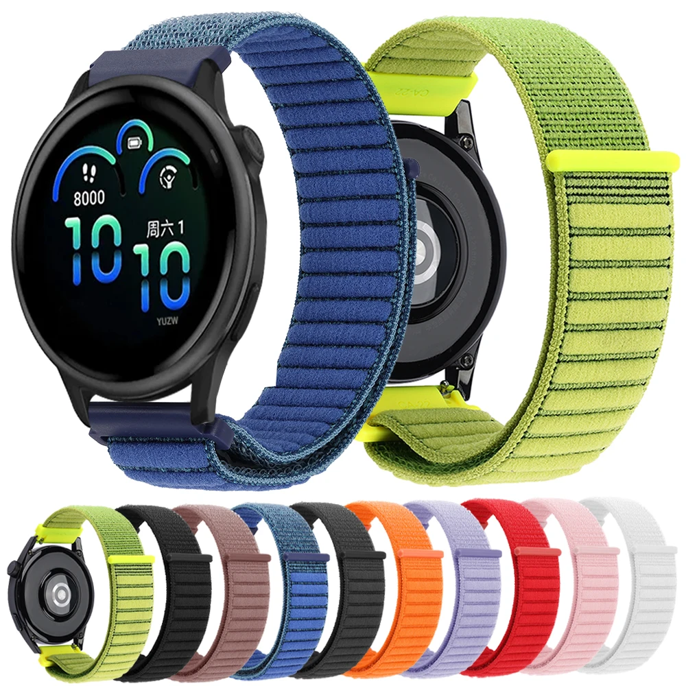 Nylon-Wellenbänder für Garmin Credactive 6 5 20 mm 22 mm Schlaufenarmband für Garmin Forerunner 570 265 255 Band Venu 3 Sports Correa