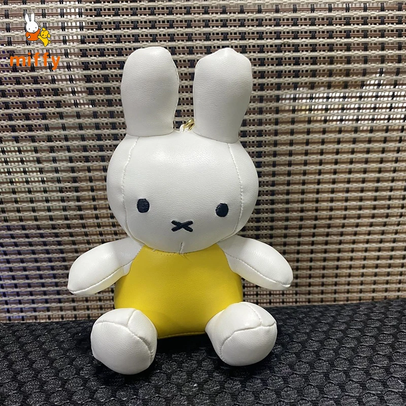 Muñeco de peluche Kawaii Miffy, mochila de juguete de peluche de PU con dopamina de dibujos animados, accesorios de Anime de moda delicada, regalos de cumpleaños perfectos para niñas