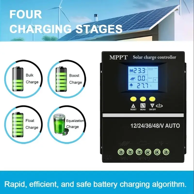 

150A Solars Charging Controllers Overcurrent Protective Easy Installation for Solars Panel Systems In Remote Area M4YD