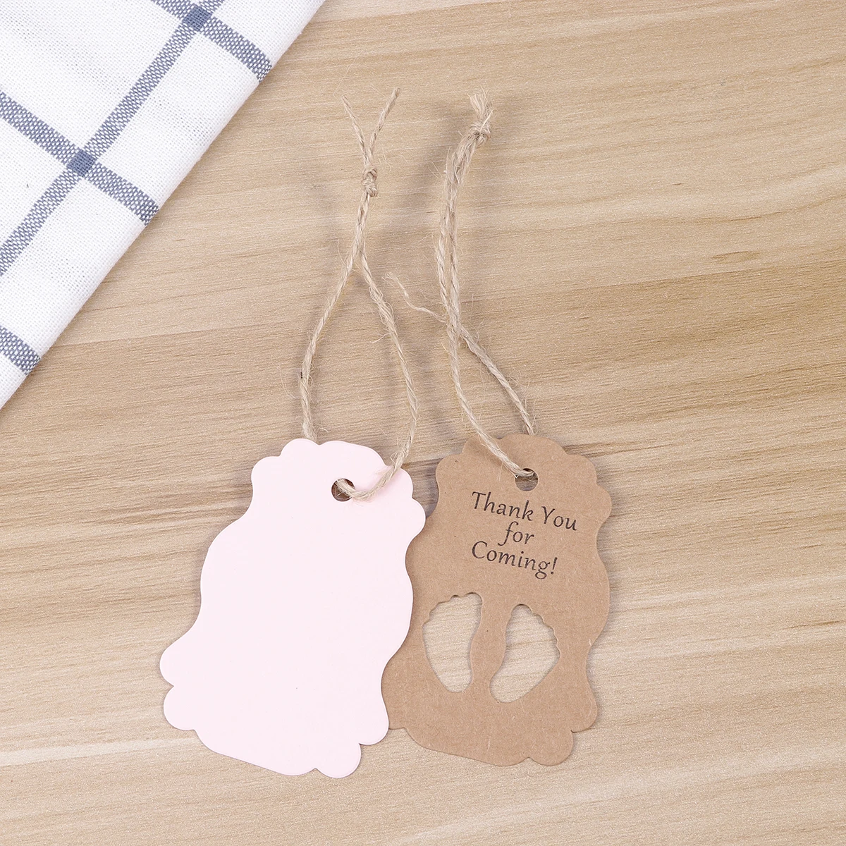 

50pcs Footprint for Baby Favor Pink Baby Shower Hanging Tags Gift Paper Elegant Design DIY Crafts Scrapbooking