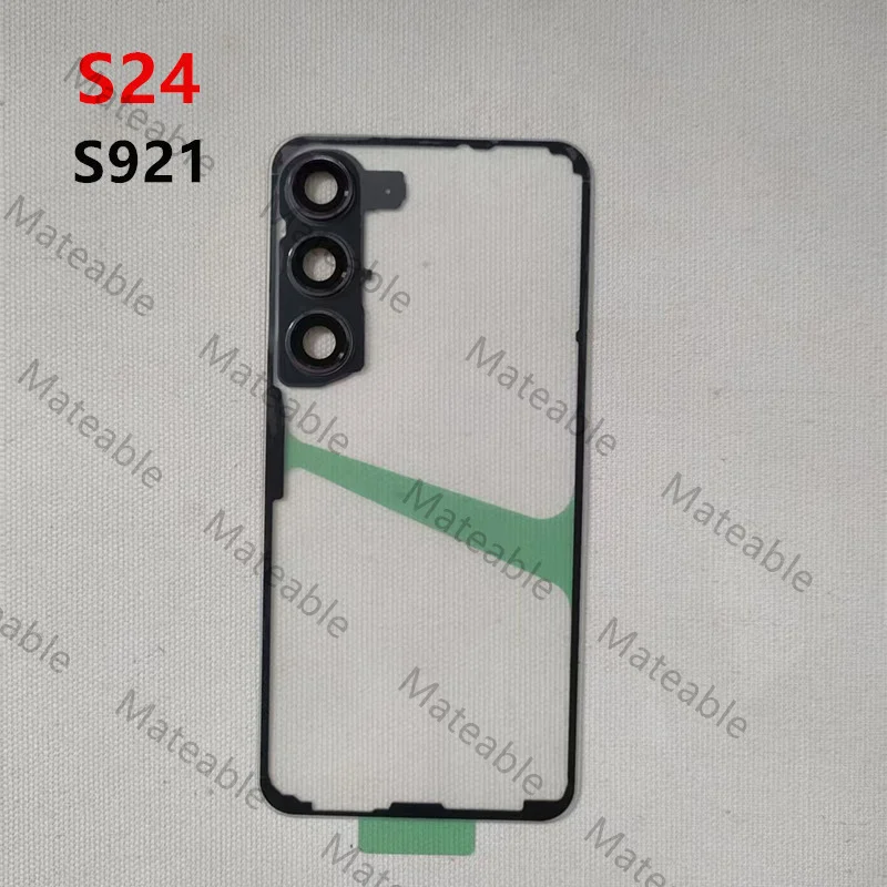 S928 918 Battery Back Cover For Samsung Galaxy S24 Ultra S23 Plus Housing Glass Matte Transparent Repair Rear Door + Camera Lens