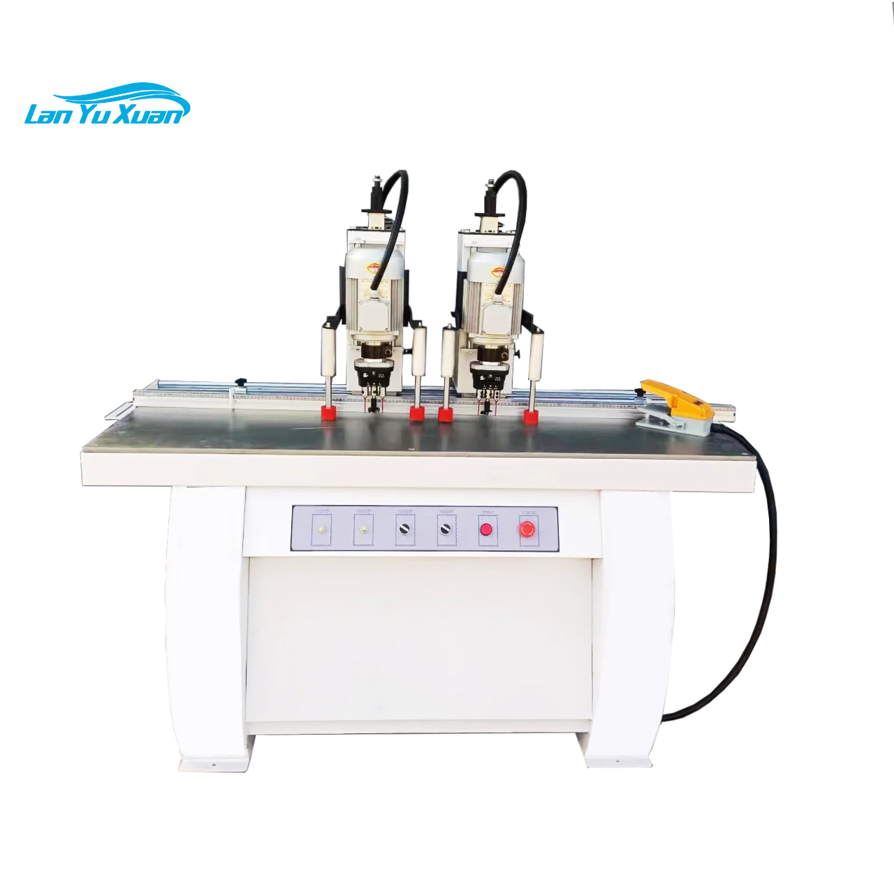 

Double Heads Hinge Drilling Machine Multiple spindles Wood Boring Machine For Cabinet Door Making