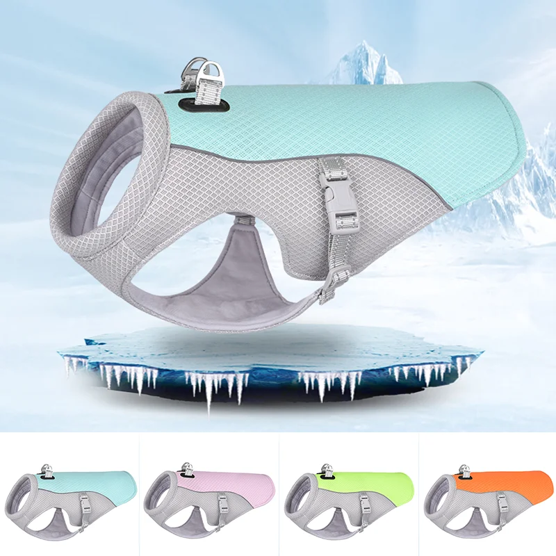 GlaSFP-Veste rafraîchissante à dégagement rapide pour chien, vêtements d\'été pour animaux de compagnie, accessoires pour petits et moyens chiens de