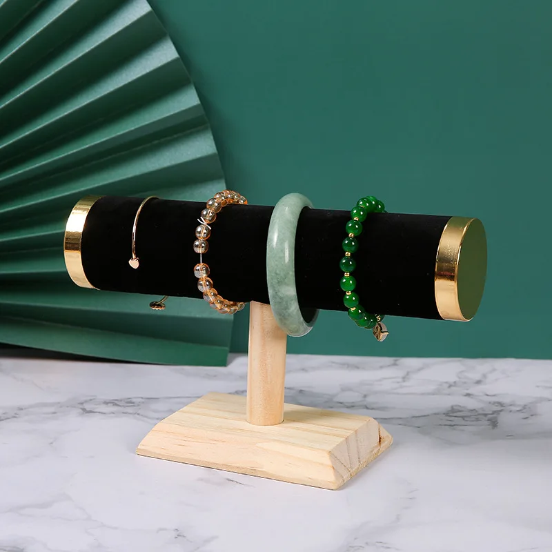 Jewelry Bracelet Display Stand Vertical T Bar Tower Organizer for Hair Band Home Organization Scrunchies Desktop Showcase