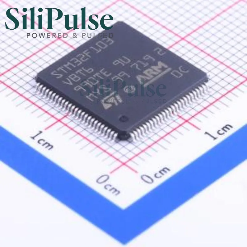 (5/10pcs) STM32F103VBT6 LQFP-100(14x14) 100% Original In Stock (MCU/MPU/SOC) 80 20KB ARM-M3 128KB
