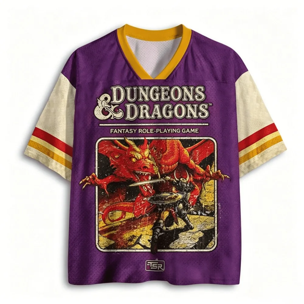 2026 Dragon and Dungeon 3D-Druck Jersey Herren Damen Sommer Sport Oversize T-Shirt Atmungsaktiv Schnelltrocknend Streetwear Kleidung – Detail 4