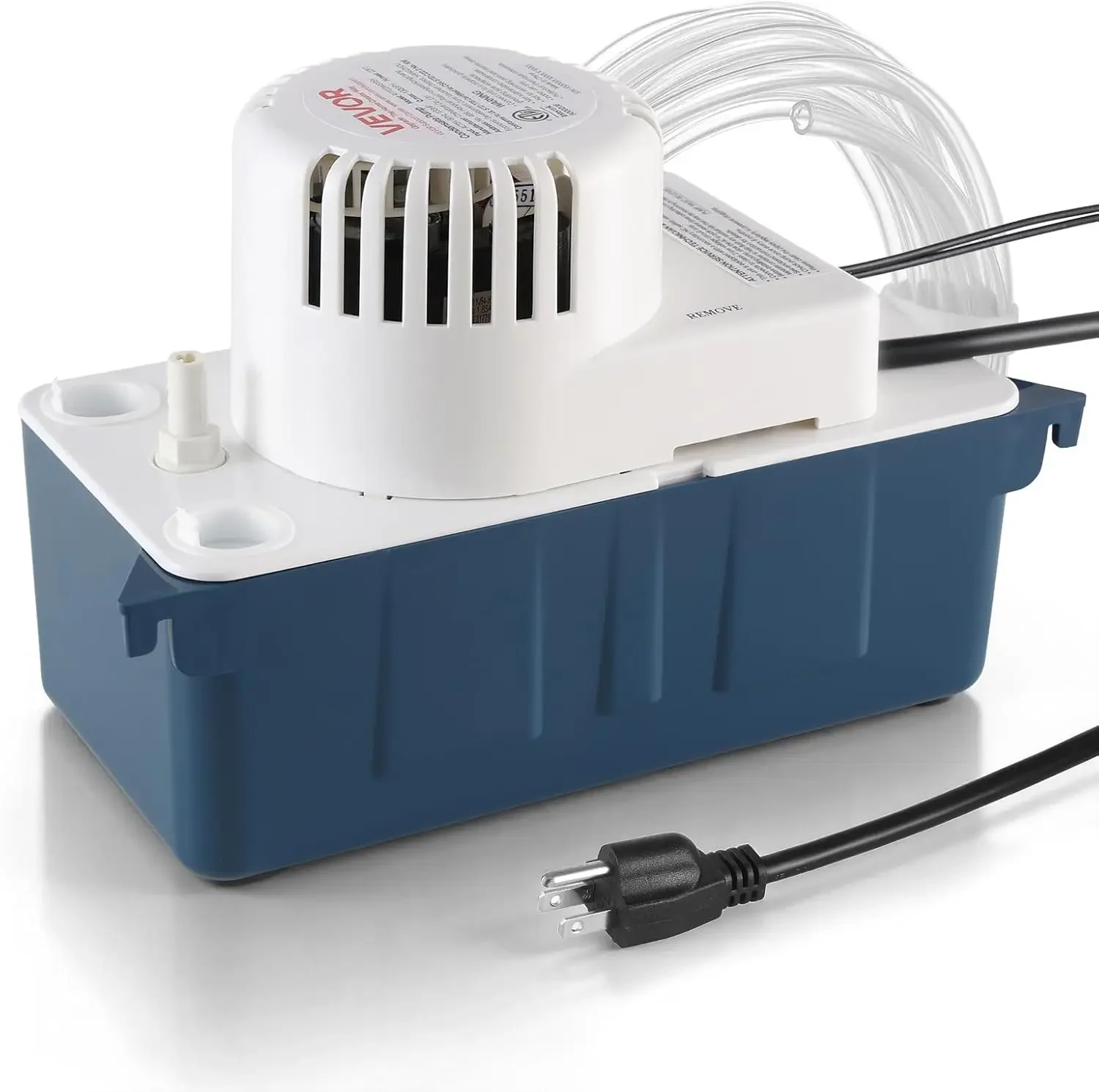 Condensate Pump, 1/33 HP, 100 GPH, 22 ft Lift, 115V Automatic Condensation Removal Pump with Safety Switch & 20 ft Tubing, for A
