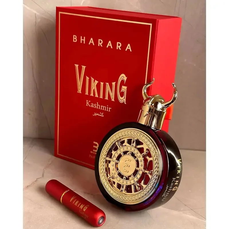Bharara Viking Kashmir Parfum 100 ml – Ispirato da Le Labo Santal 33 – Colonia unisex legnosa piccante calda per Confidenc tutto il giorno