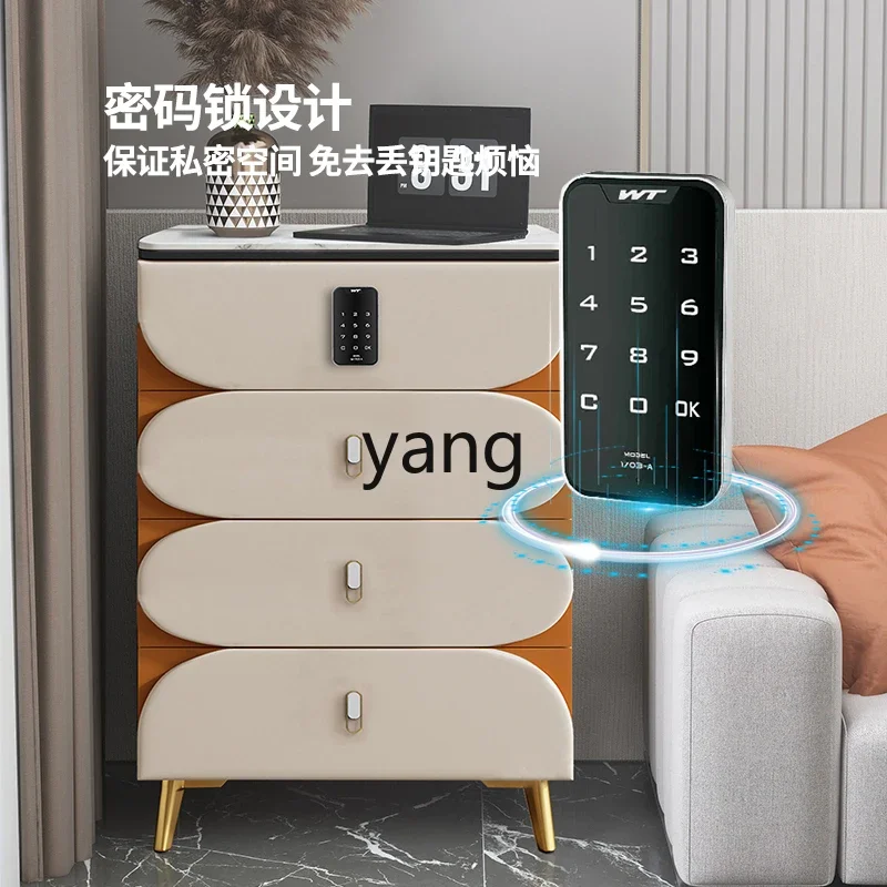 lmm Italian-style all-solid wood complete chest cabinet splicing contrasting color simple Hong Kong-style storage locker