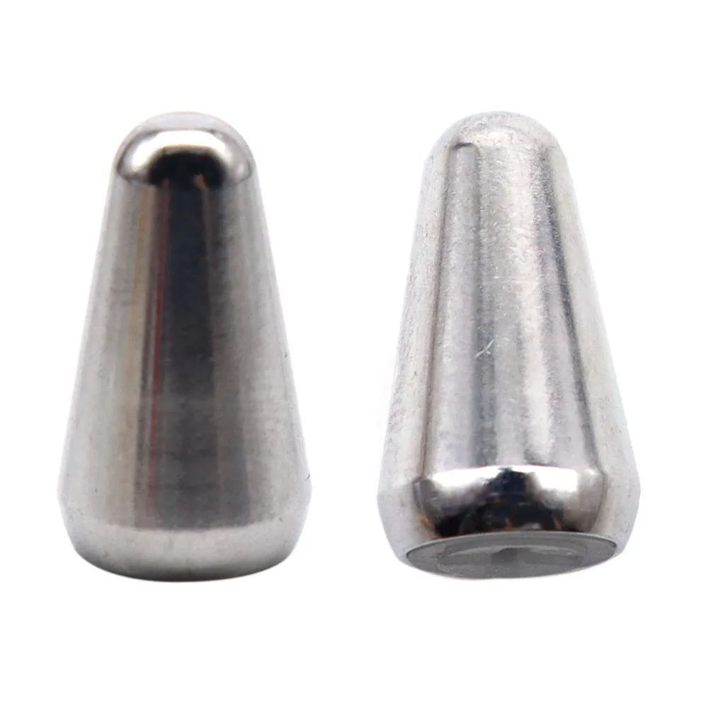3 Stück Aluminium-Gitarrenknöpfe und 2 Stück Gitarrenschalterspitze aus Messing und Metall für Gitarrenzubehör – Detail 15