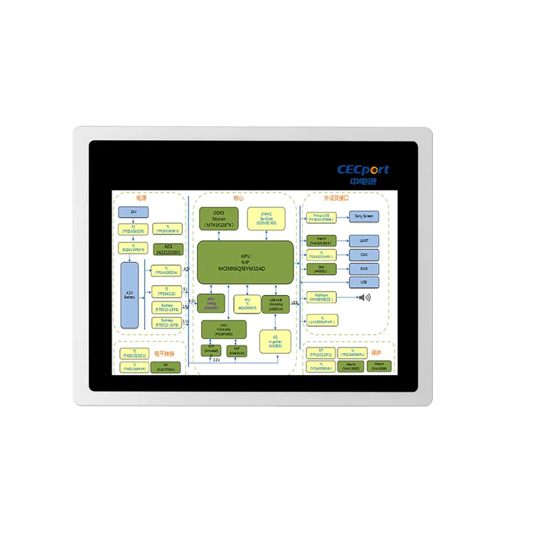 13.3 inch all-in -one pc vending machine use touch screen industrial tablet PC mini computer