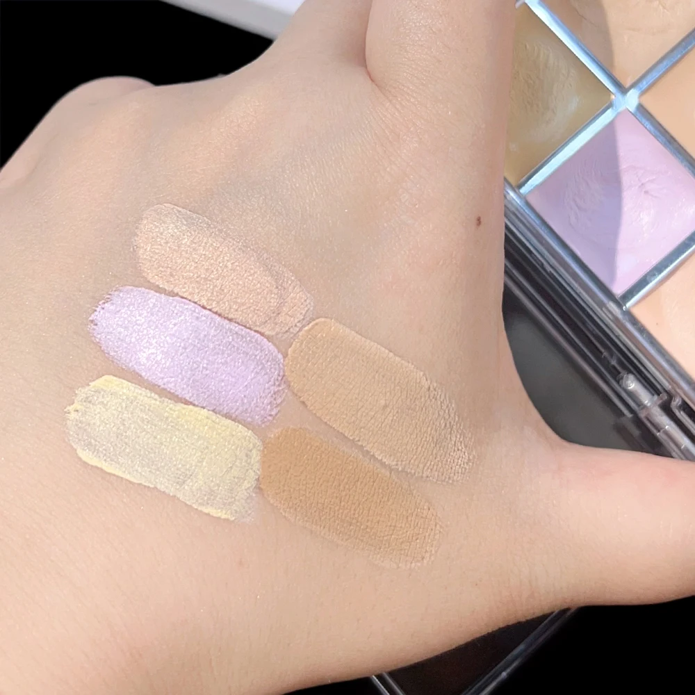 Five-color Concealer Palette Lasting Moisturizing Natural Full Coverage Dark Circles Acne Makeup Even Skin Tone Foundation Cream