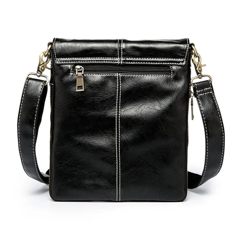 Zakelijke Casual Schoudertas Voor Heren Luxe Pu Lederen Crossbody Tas Mannelijke Kleine Sling Tas Mode Ipad Handtassen