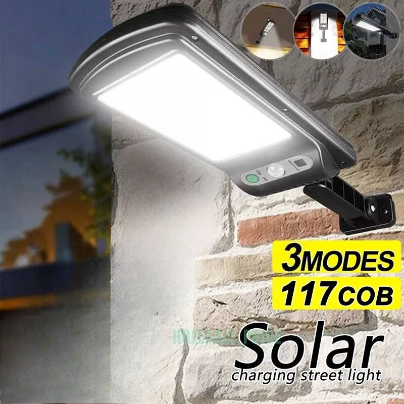 

1/2/3/4 Pcs Outdoor Solar LED Lighting IP65 Motion Sensor Waterproof Light Garden and Courtyard Decorative Street Light 117COB