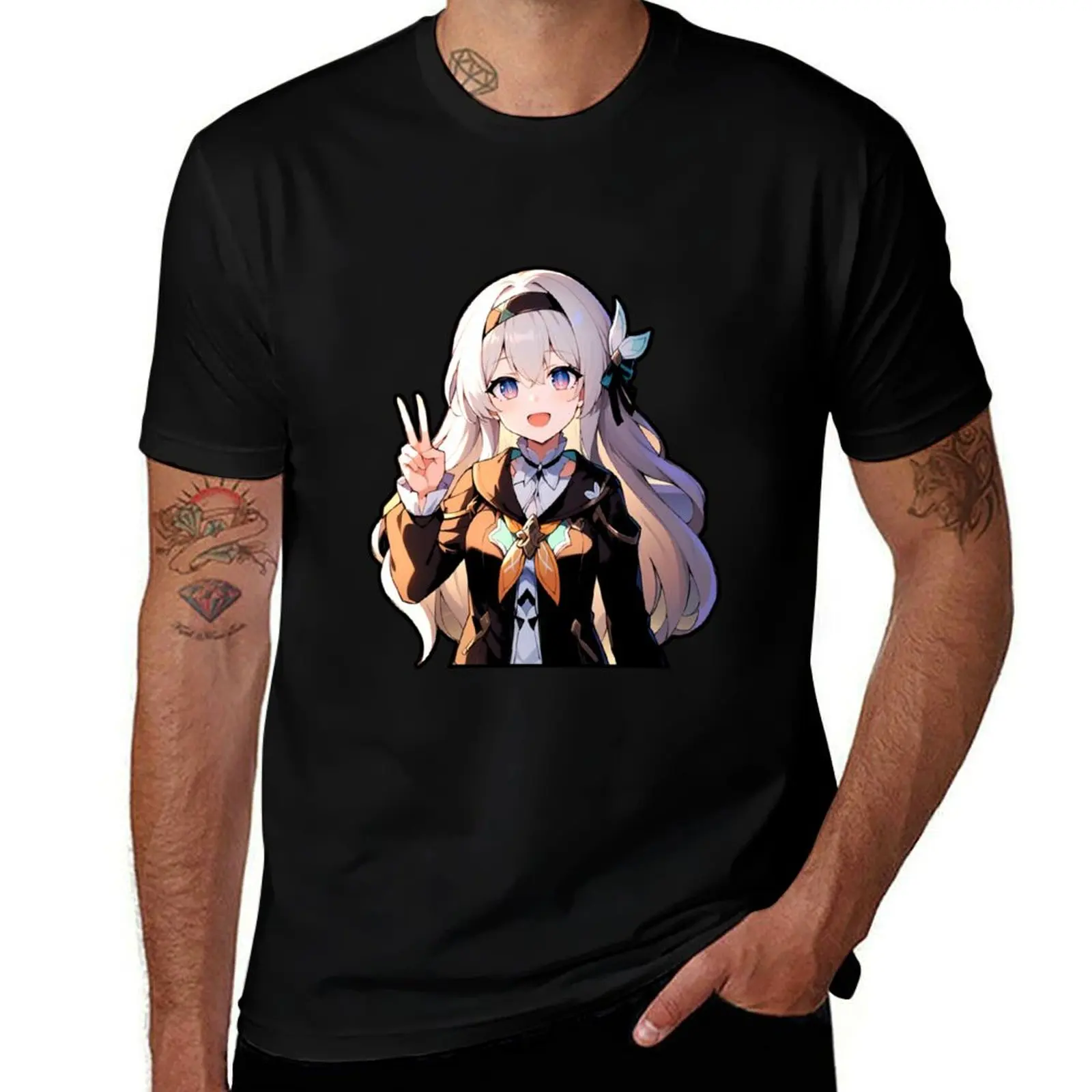 

Firefly honkai star rail sticker case honkai star rail shirt T-Shirt men t shirt cotton 100% man t shirt heavy cotton T-Shirt