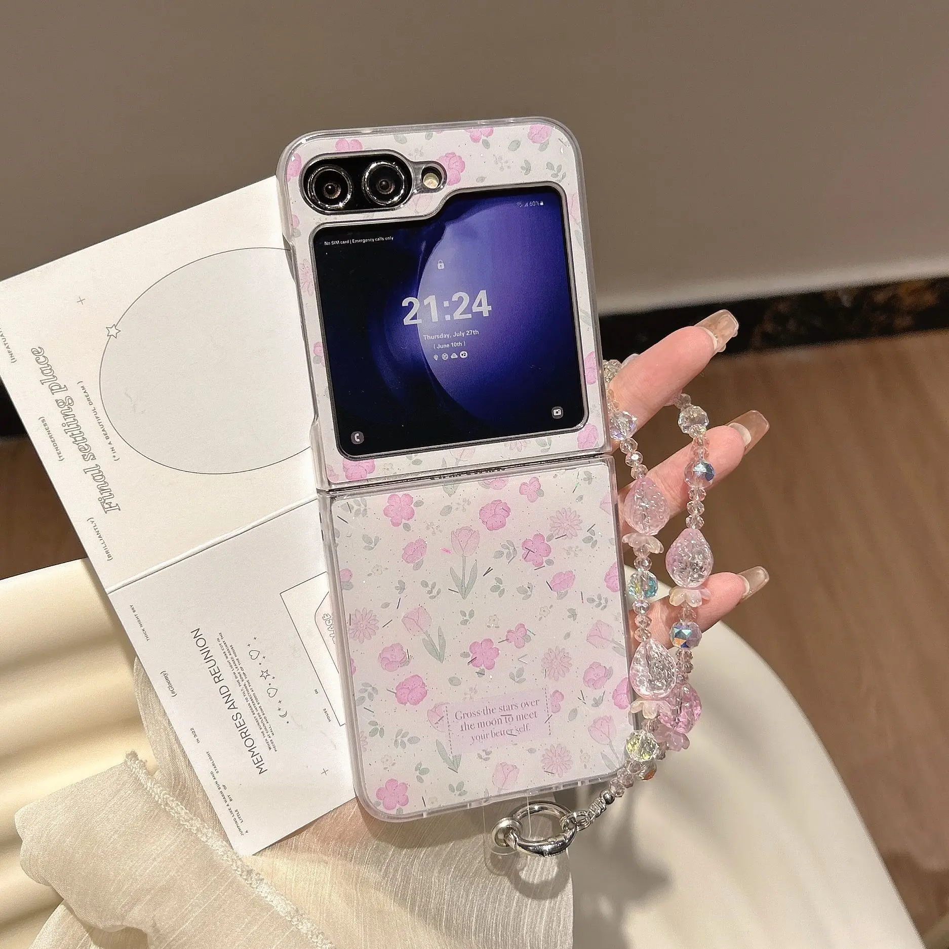 

810A98 Phone Case For Samsung Galaxy Z Flip 7 6 5 4 Protective Back Cover For ZFlip5 ZFlip6 ZFlip7 Case Shell