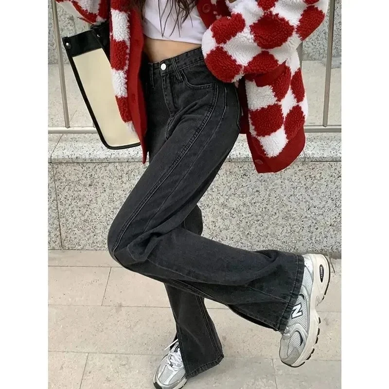 

Women Jeans High Waisted Office Work Business Formal Female Denim Fashion Comfortable Elegant Chic Basic Simple Necessary Smart