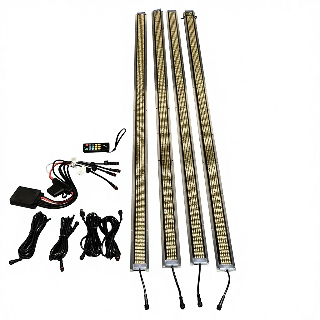 Wheel Light Strips 12V Fender Well Lights Kit Truck Mudguard Frame Pure White Underbody Lights LED Wheel Light Tuning Lightings