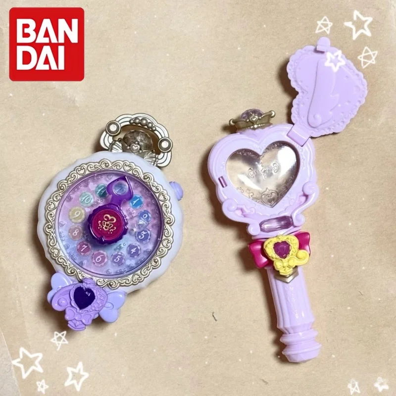 

Bandai Gashapon Pretty Cure Transformation Props Magic Mirror Pocket Watch Linked Accessories Decor Ornament Anime Collectibles