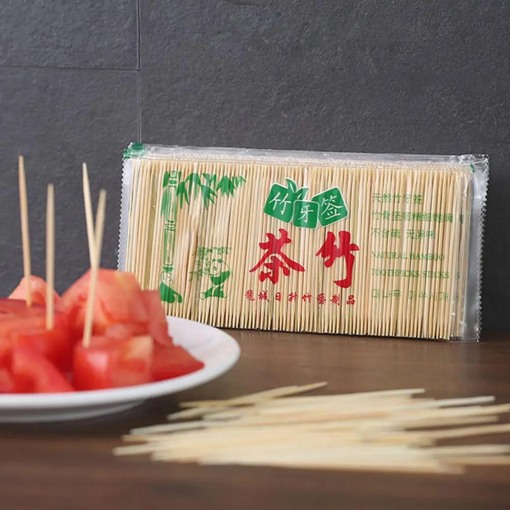 Fruit Toothpick Portable Wide Application Bamboo Practical Dual-side Use Dinner Toothpick Food Toothpick Multi-purpose