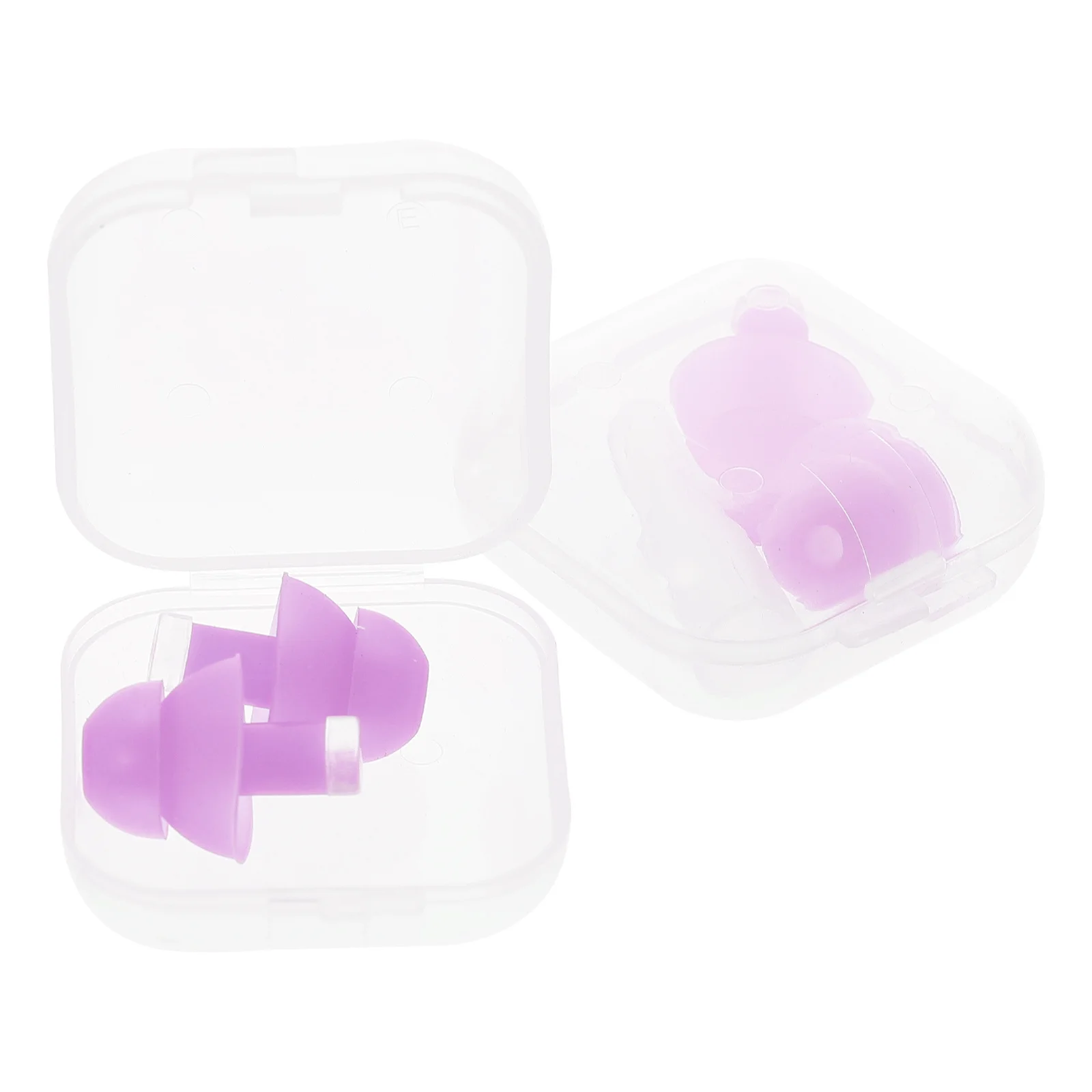 

2Pairs Silicone Ear Plugs Noise Reduction Earplugs Soft Comfortable Anti-Noise Sleeping Earplugs Sound Insulation Ear Plugs