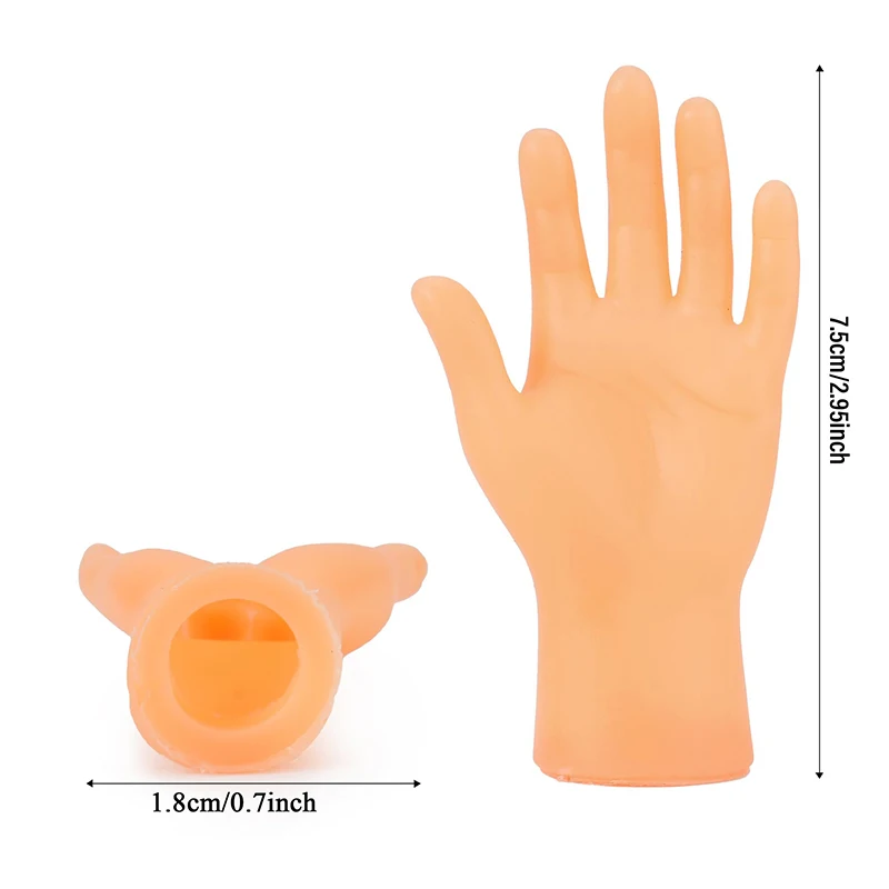 Tiny Finger Hands Mini Hands Model Mini Fingers Cat Massage Tool Funny Hand Puppets Miniature Small Hands Interactive Cat Toy