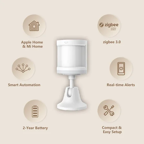 Imagen 2 del producto Nuevo Sensor de movimiento Aqara, Sensor inteligente de cuerpo humano, movimiento del cuerpo, puerta de enlace ZigBee inalámbrica, hogar inteligente para Alexa Mijia Apple Homekit