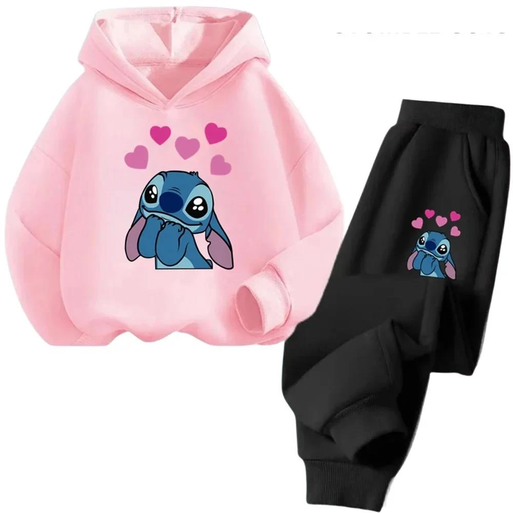 Stich Print Hoodies Casual Sweatshirt Stitch Anime Sonic Hoodie Y2k Sudadera Kids Day Gift Pokemoned Pullover Boy Girl Clothes