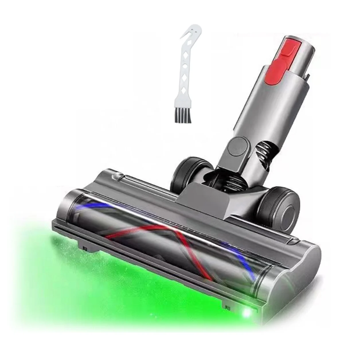 New Direct Drive Brush Head for Dyson V7 V8 V10 V11 V15 Vacuum Attachment with LED Dust Detection for Carpet Floor Clean