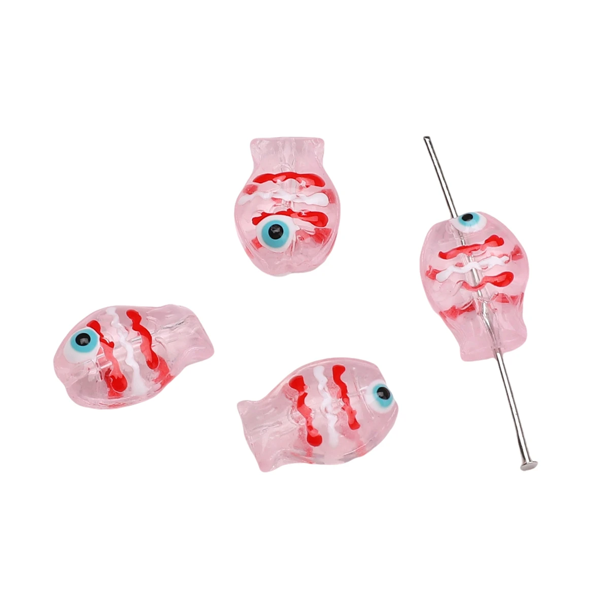 

14x10mm 1pc Glass Fish Beads Cute Loose beading For DIY Charm Jewelry Beads Making Multicolor AB Rainbow Bracelet Earrings