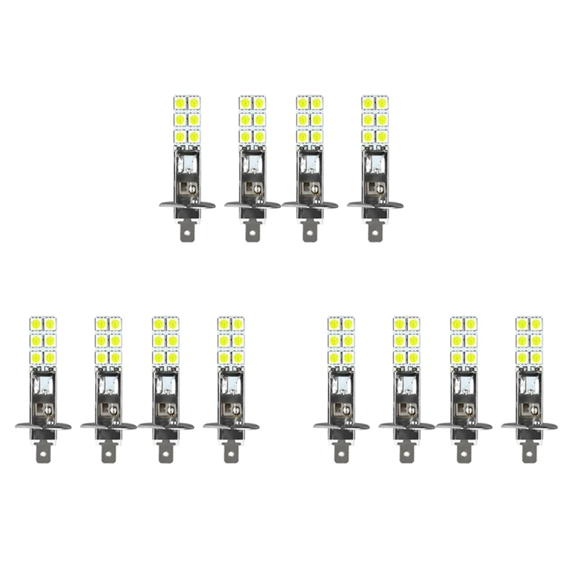 

12PCS H1 6000K Super White 80W LED Headlight Bulbs Kit Fog Driving Light