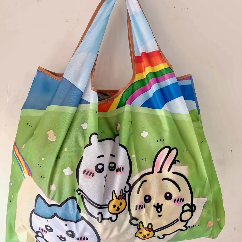 Cartoon Handbag Buy Groceries Shopping Bag Hachiware Shoulder Bag Chiikawa New Lunch Bag Portable Large Capacity Storage Bag