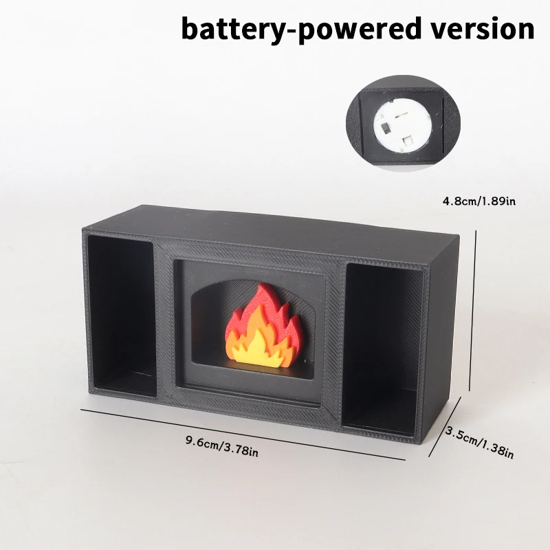 

1/12 Dollhouse Mini Light-up Fireplace Model Dollhouse Christmas Scene Decoration Dolls House Simulation Furniture Accessories