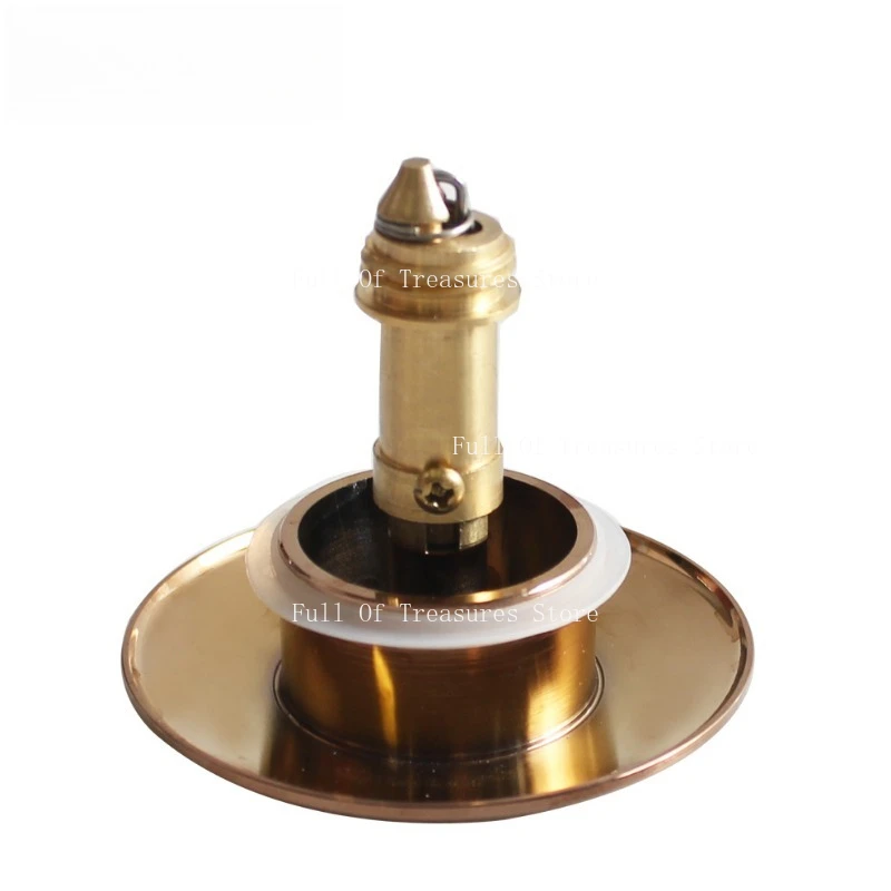 Suitable for All-copper Chrome-plated Big Head Bouncing Core Washbasin Plug Rose Gold Champagne Gold Sealing Stopper