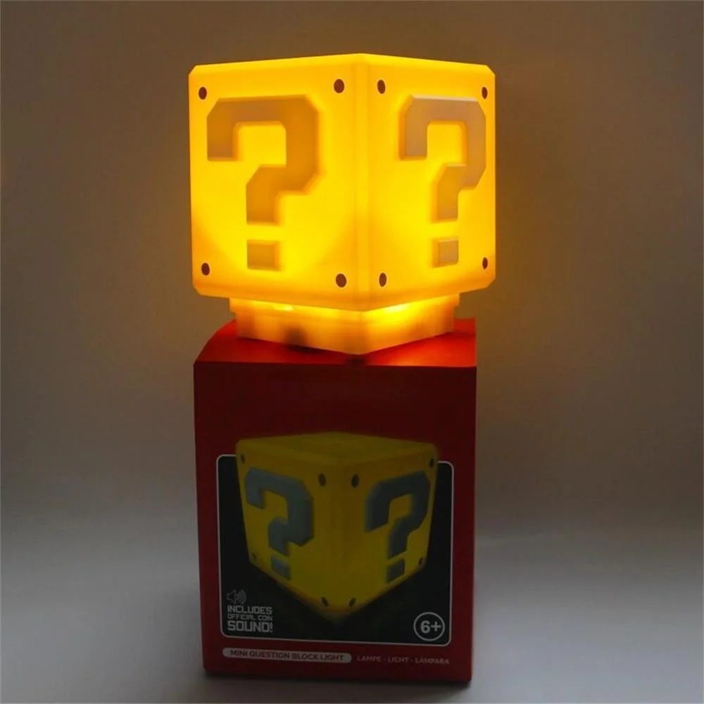 Lumière de point d'interrogation LED aste par USB, super veilleuse pour enfants, lumière de cube familial pour chambre à coucher, camping, escales, meilleur