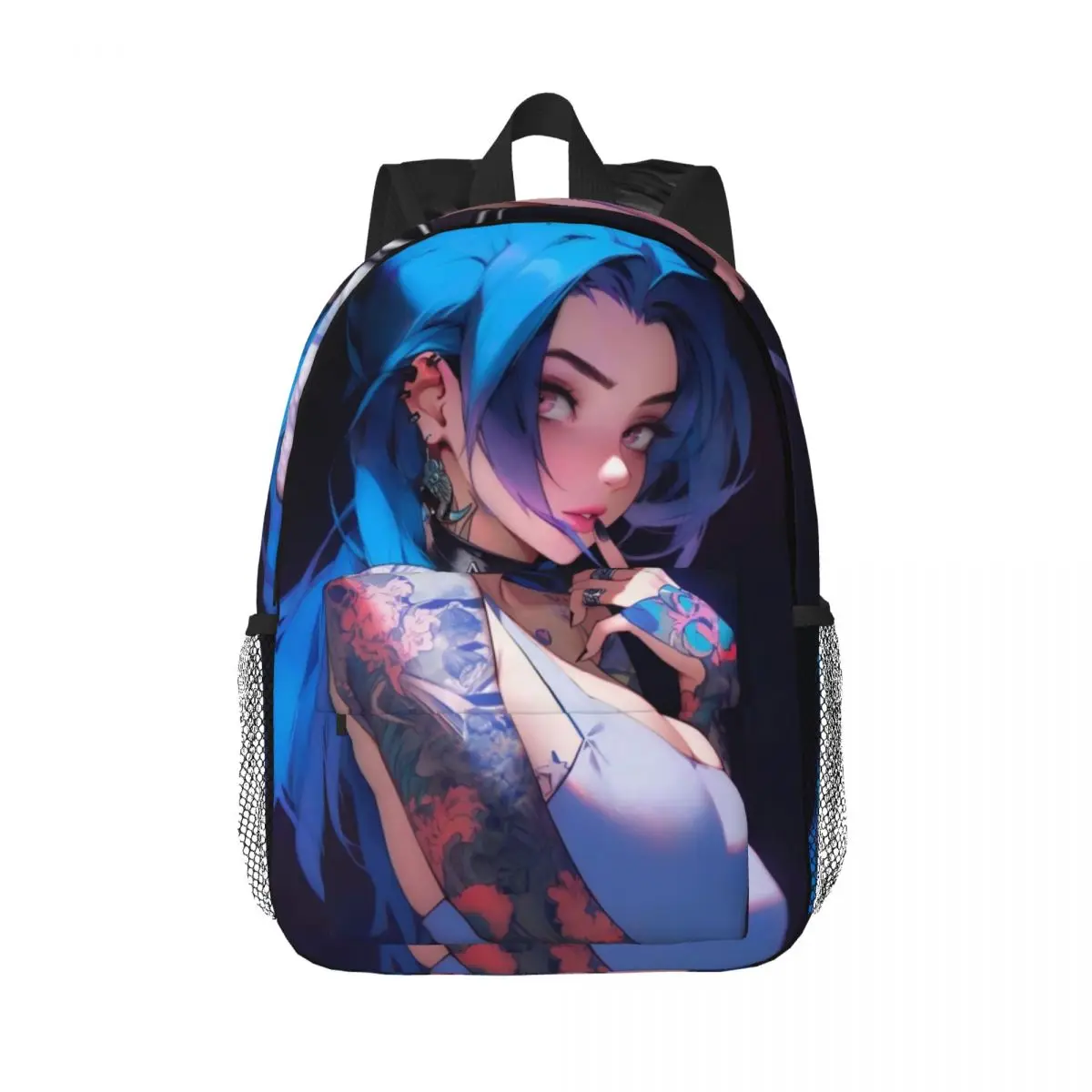 

Jinx-Arcane-LoL Новый модный школьный рюкзак с принтом, легкий рюкзак 15 дюймов