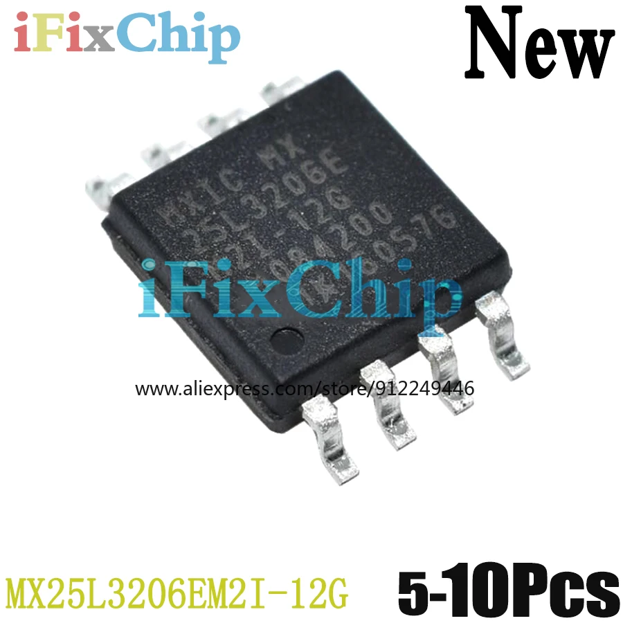 (5-10piece)100% New MX25L3206EM2I-12G MX25L3206E 25L3206E sop-8 Chipset