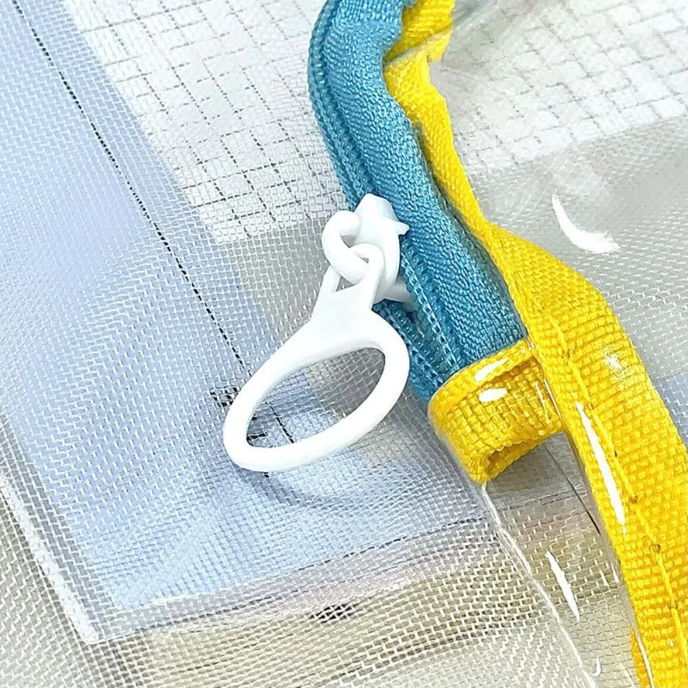 

with Zipper and Handle Project Bag Large Capacity Mesh Mesh Art Bag Mesh PVC Waterproof Storage Bag Office Supplies