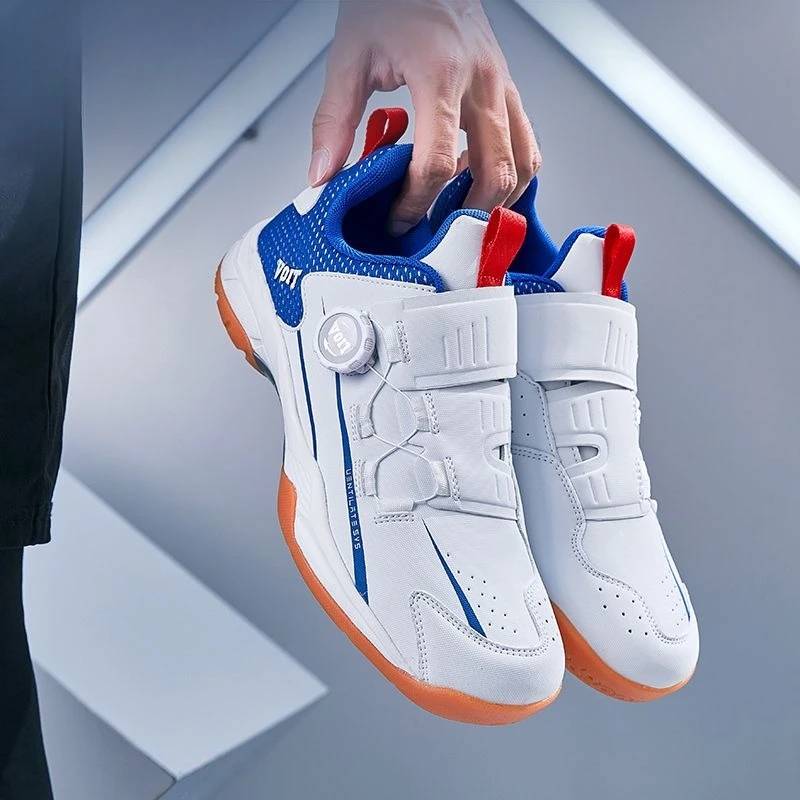 

2026 Professional Table Tennis Shoes Unisex Rotating Buckle Couples Indoor Court Shoe Comfortable Badminton Shoes For Mens Women
