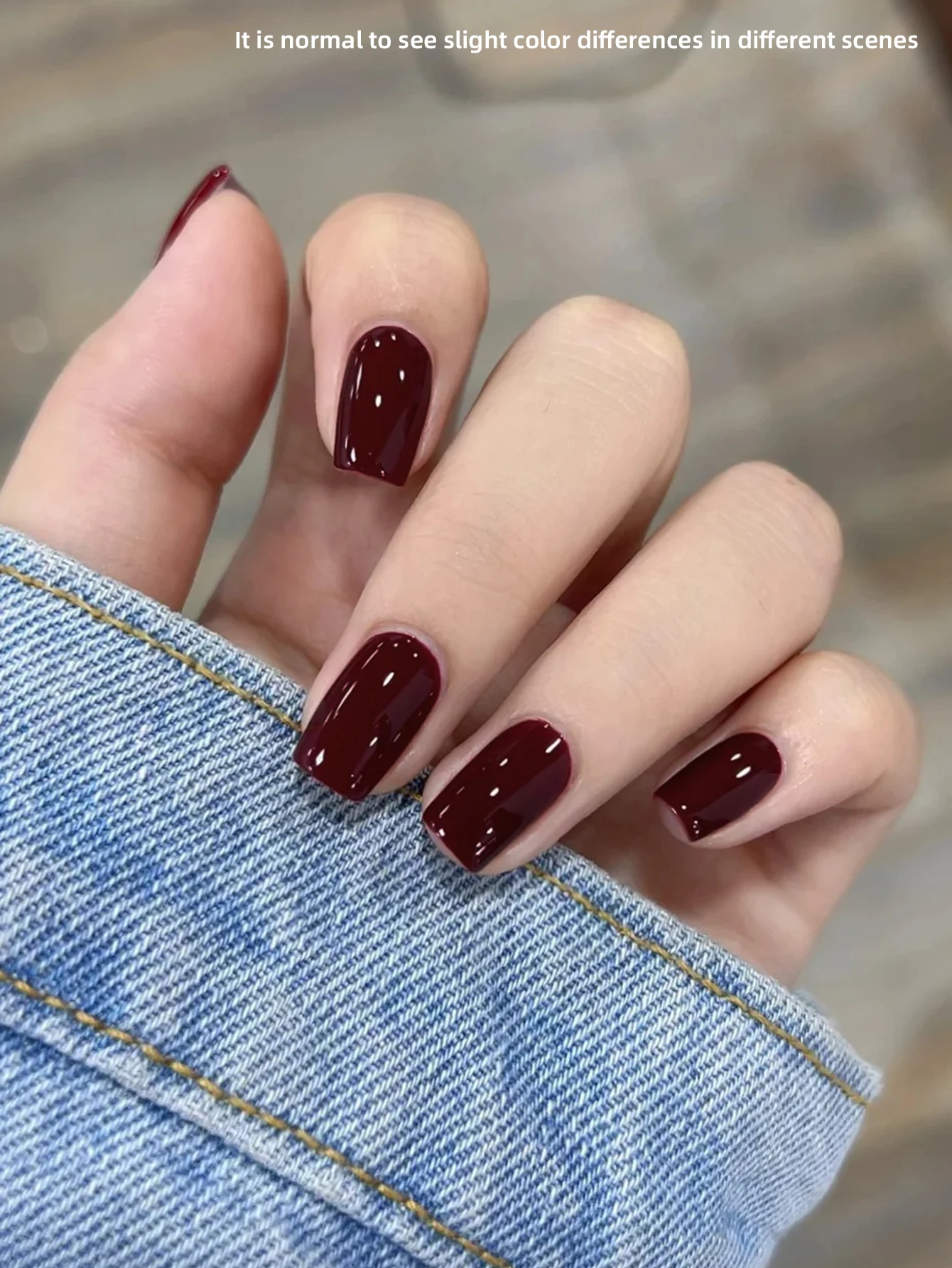 1 Stück 15 ml weinroter Gel-Nagellack Starter Pure Soak Off No Wipe Nagel-Gel-Nagellack, geeignet für alle Jahreszeiten – Detail 4